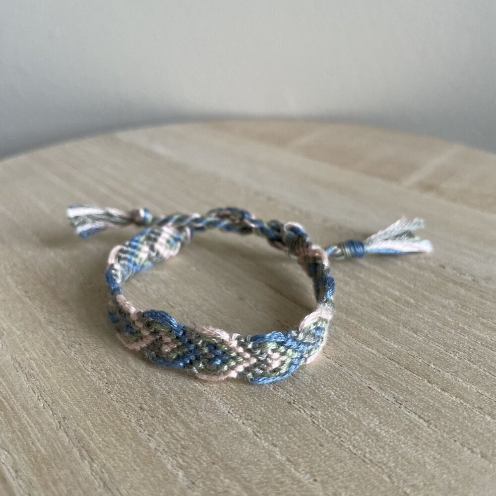 Candace Bracelet, anklet, trendy, comfortable, tie, embroidery thread, woven, gi